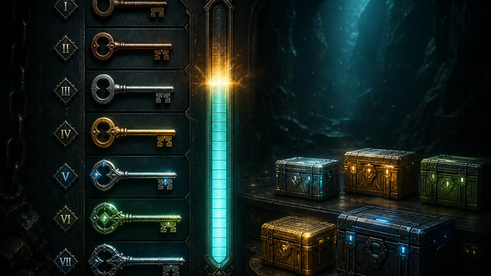 XP keys and bonus crates illustration